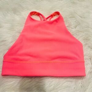Lululemon bright pinky/orange sports bra size 8